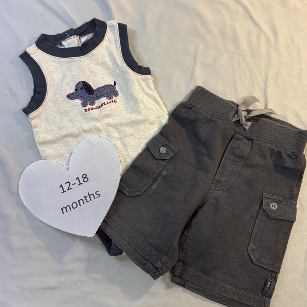 Mexx and Old  Navy - 2 piece toddler summer set. Size 12 to 18 months
